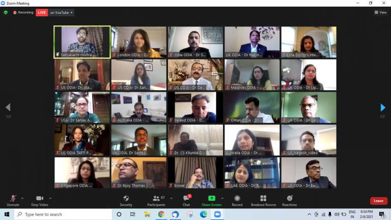 Dr. S N Misra participated as Lead speaker from India - International Webinar on COVID19 vaccine launch - Odisha Doctors International Association (ODIA)