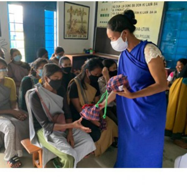 Distribution of Mooncatcher kits - reusable sanitary pads among adolescent girls - Meghalaya -July 2021