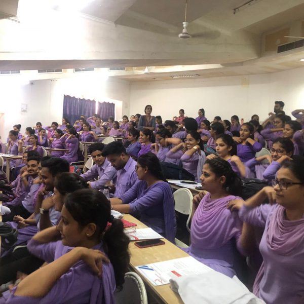 Yoga practice during mental health awareness