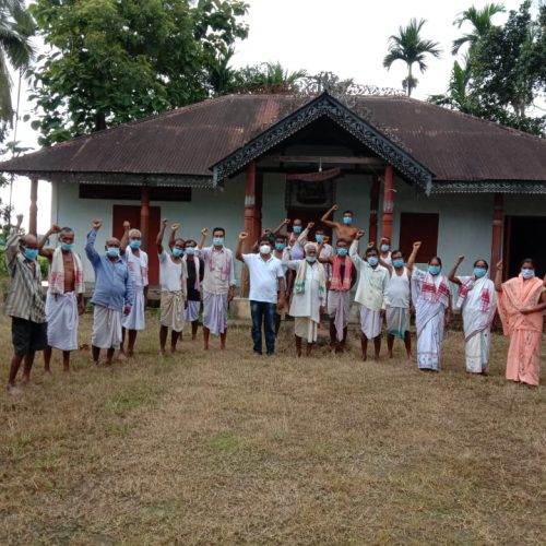 Public Oath on Hygiene Practices, Sanpura Village,Kamrup,Assam, Dr. Arupjyoti Kalita - July 2020