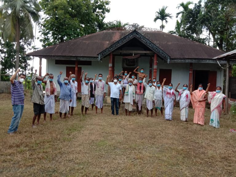Public Oath on Hygiene Practices, Sanpura Village,Kamrup,Assam, Dr. Arupjyoti Kalita - July 2020