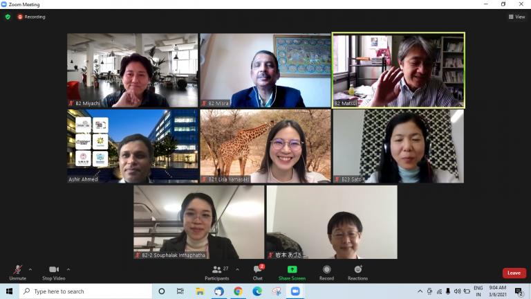 Dr.SN Misra as the Commentator in the 39th Annual Conference of Japan Association of International Health- February 2021