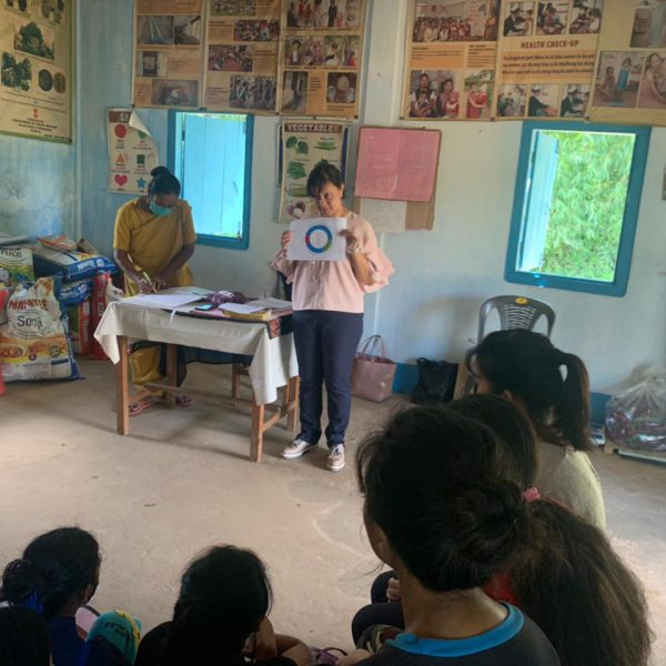 Mooncatcher Project - Meghalaya - Dr. Vianca Laloo discussing Menstrual Hygiene among adolescent schoolgirls- July 2021