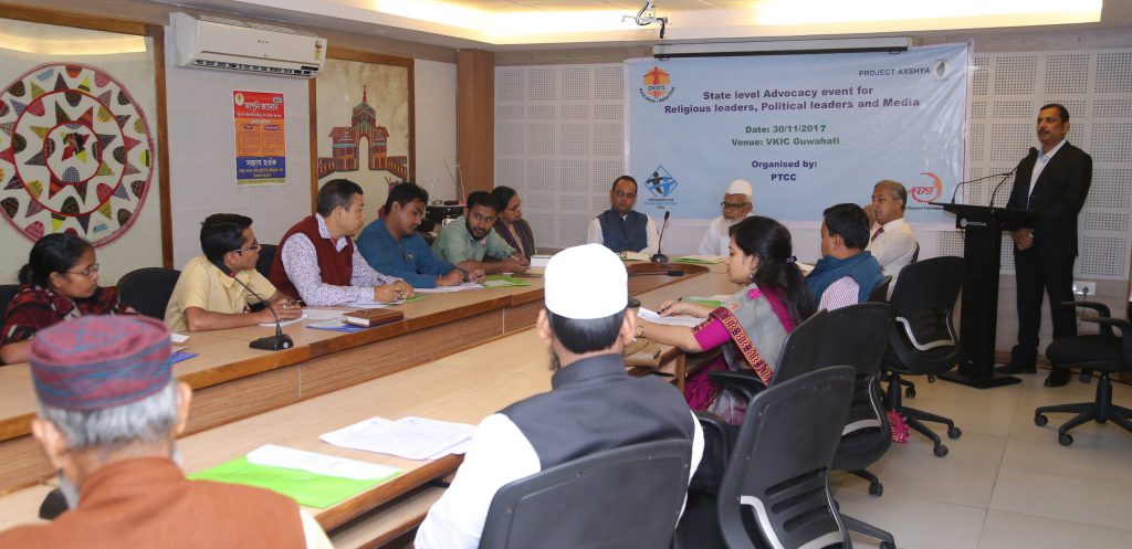 Adcocacy for Political,religious leadersand media onTB care and treatment - Assam